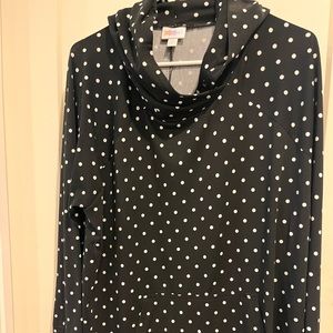Polka dot thin popover sweatshirt